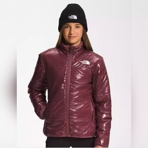 The North Face Girl printed reversible mossbud jacket